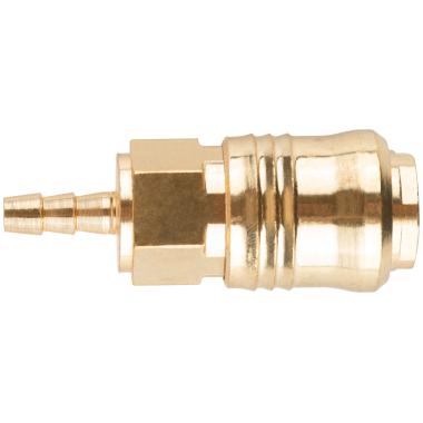 Адаптер быстросъемный с запорным клапаном с "елочкой" 6 мм  ФИТ