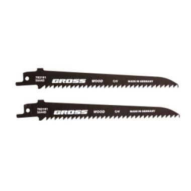 Полотна по дереву для сабельной пилы 4011 - S644D, 130 x 4,2 мм, фигурный рез, 2 шт. Gross