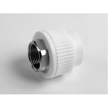 Муфта комбинированная под ключ ВР, D50-1 1/2", (12шт/кор.)