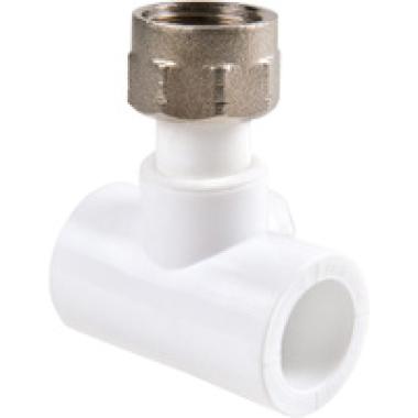 Тройник ПП с накидной гайкой D40-3/4"-40  (15 шт/кор)