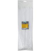 Хомут кабельный 400х7,6мм нейлон белый 100шт/упак, MOS