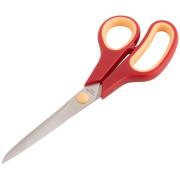 Ножницы бытовые нержавеющие, прорезиненные ручки, толщина лезвия 2,0 мм, 215 мм Курс