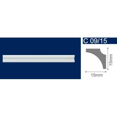 Плинтус потолочный Solid С09/15 2000х15х15 мм (390шт.упак.)