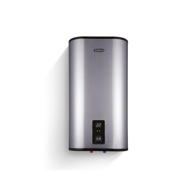 Водонагреватель электр. OASIS Z-100 L плоская форма, серебро, АКЦИЯ