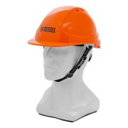 Каска защитная ударопрочная, храповый механизм, оранжевая, "Форвард", Denzel