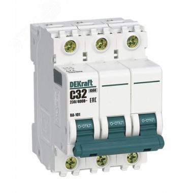 Автомат 3П 32А, С 4,5кА DEKraft ВА-101 Schneider Electric