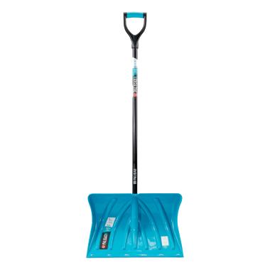 Лопата для уборки снега 500х325х1300мм пластиковая до-50°C, стальной черенок, Luxe Palisad_ГАРАНТИЯ*