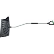 Лопата - движок для уборки снега пластиковая, 615х290х1520 мм, стальной черенок, Palisad 61569