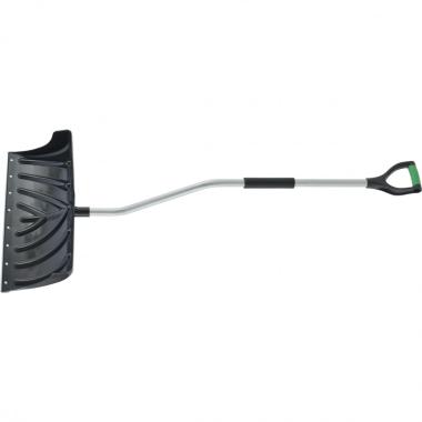 Лопата - движок для уборки снега пластиковая, 615х290х1520 мм, стальной черенок, Palisad 61569