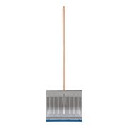 Лопата для уборки снега 430х370х1350мм алюминиевая, деревянный черенок, Сибртех