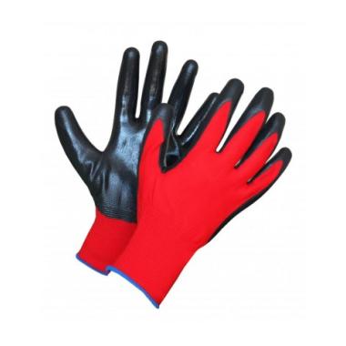Перчатки нейлоновые красные В40