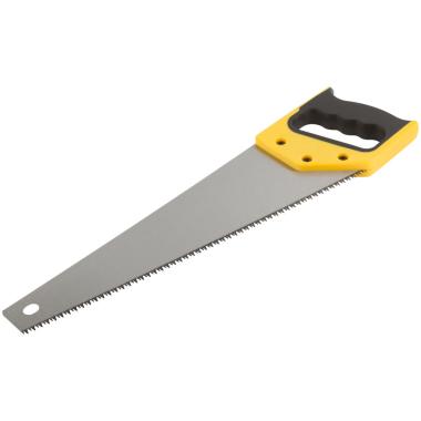 Ножовка по дереву, средний каленый зуб 7 Тpi, 3d заточка, прорезиненная ручка, Профи 400 мм ФИТ