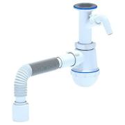 Сифон, 1 1/2*40, с гофрой 40*50 с носиком А2010, АНИпласт