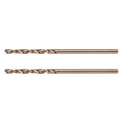 Сверло по металлу, 2 мм, HSS Co-8%, 2 шт.// Denzel