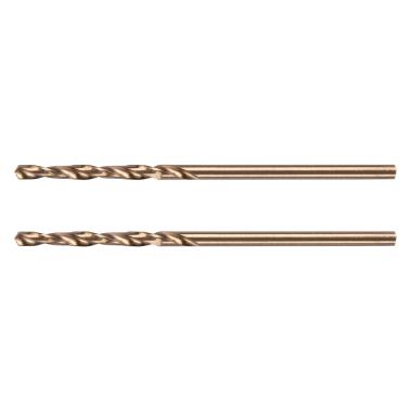 Сверло по металлу, 2 мм, HSS Co-8%, 2 шт.// Denzel