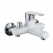 Смеситель для ванны шаровый с коротким изливом, 094763-1, Сatalonia ,белый Gota Rocio