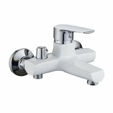 Смеситель для ванны шаровый с коротким изливом, 094763-1, Сatalonia ,белый Gota Rocio