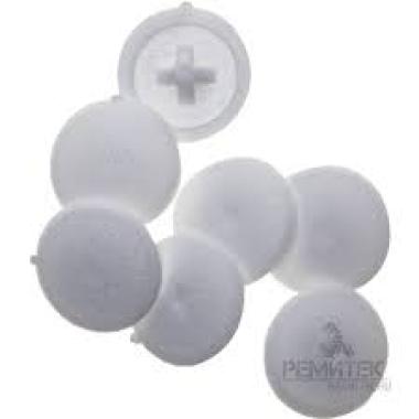 Заглушка для шурупов декор.№2, Белая