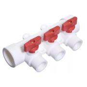 Коллектор ПП, D32*20, 3 вых. с кранами