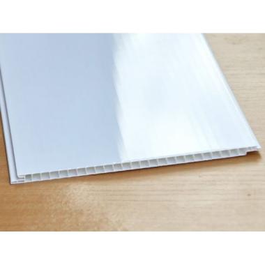 Панель ПВХ 3,0*0,5 (Белая лакированная ) STELLA Light (5-6)