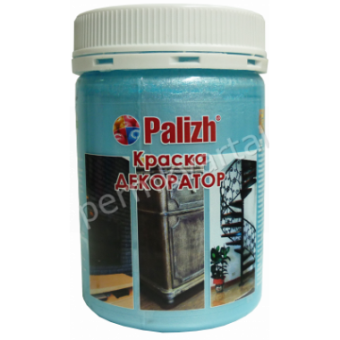 Краска-колер Декоратор акрил. универ. "Palizh"   0,25кг  № 152 голубой жемчуг  перламутр