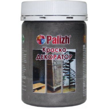 Краска-колер Декоратор акрил. универ. "Palizh"   0,25кг  № 182  темное серебро металлик