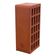 Кирпич керамический утолщенный лицевой пустотелый Красный/ ПОШТУЧНО, Произ. ПКК на Закаменной (192шт./поддон)