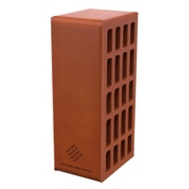 Кирпич керамический утолщенный лицевой пустотелый Красный/ ПОШТУЧНО, Произ. ПКК на Закаменной (192шт./поддон)