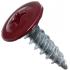Саморез с прессшайбой, острый, D 4,2 мм 19 мм красное вино (RAL 3005)