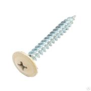 Саморез с прессшайбой, острый, D 4,2 мм 19 мм светлая слоновая кость (RAL 1015)