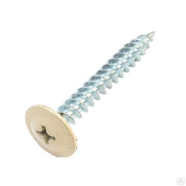 Саморез с прессшайбой, острый, D 4,2 мм 19 мм светлая слоновая кость (RAL 1015)