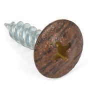 Саморез с прессшайбой, острый, D 4,2 мм 19 мм тёмный дуб