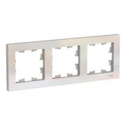 Рамка "Atlasdesign" 3 пост. Жемчуг Schneider Electric