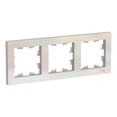 Рамка "Atlasdesign" 3 пост. Жемчуг Schneider Electric