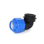 Угольник ПНД, переходной разборный ВР, D40-1 1/2", ТПК-АКВА