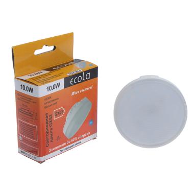 Лампа 10Вт 4200К GX53 таблетка (для точеч.свет.) мат.Ecola