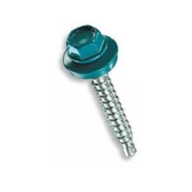 Саморез кровельный D 4.8 мм. 35 мм. Морская волна (RAL 5021)