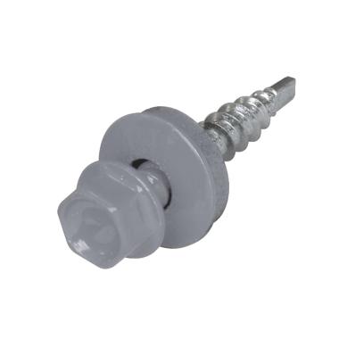 Саморез кровельный D 4.8 мм. 51 мм. Серый (RAL 7004)