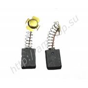 Щетки угольные для ХИТАЧИ 8х14х17,5 пружина, пятак-уши (694)