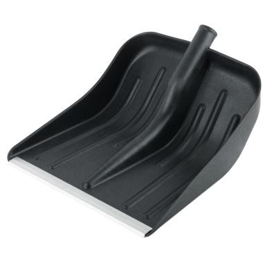 Лопата для уборки снега  360х400мм без черенка, пластиковая, тулейка D30-32мм, Сибртех