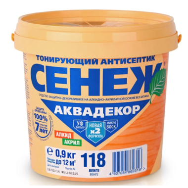 СЕНЕЖ АКВАДЕКОР Х2-118 (венге) - 0,9кг