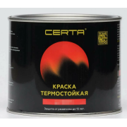 Эмаль термостойкая антикор. Церта до 700 С черная 0,4 кг