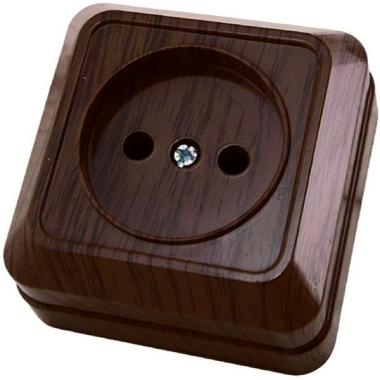 Розетка "Ладога" 1ОП б/з Бук TDM