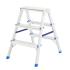 Стремянка двусторонняя 3 ступени, алюминиевая,(h=0.60m) Россия, Сибртех