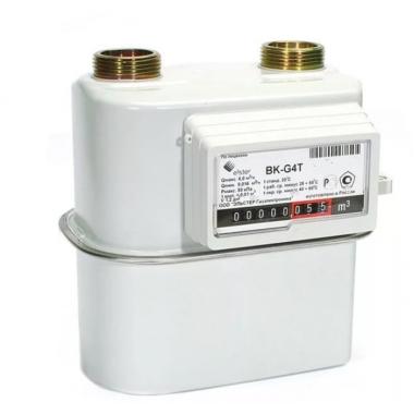 Счетчик газа G-4T BK с термокоррекцией правый, АКЦИЯ