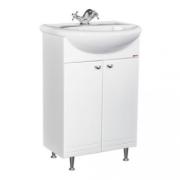 Тумба без ящиков НОВАЯ ГРАНЬ, 630мм, 2двери (белый), Домино