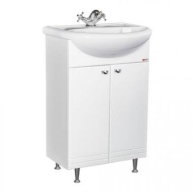 Тумба без ящиков НОВАЯ ГРАНЬ, 630мм, 2двери (белый), Домино