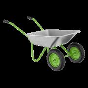 Тачка садовая, 2-х колесная, грузоподъемность 120 кг, объем 65 л Сибртех
