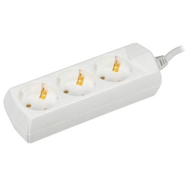 Удлинитель бытовой ПВС 3х1.0мм 3гн. 3м с/з IEK