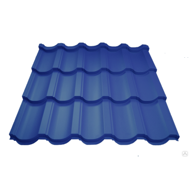 Декоративная панель "Андалузия Модульная" Ультрамарин (RAL 5002), 0,5 мм 0,85 м АКЦИЯ!!!